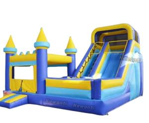 China Commercial Wet Dry Giant Inflatable Bounce House Water Slide for Kids and Adults wholesale