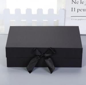 China Custom Logo Printing Paper Magnetic Closure Gift Box With Ribbon Luxury Style wholesale
