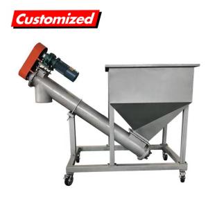 China Stainless Steel Filling Machine Feeder 2m Inclined Screw Auger Conveyor Conveying System wholesale