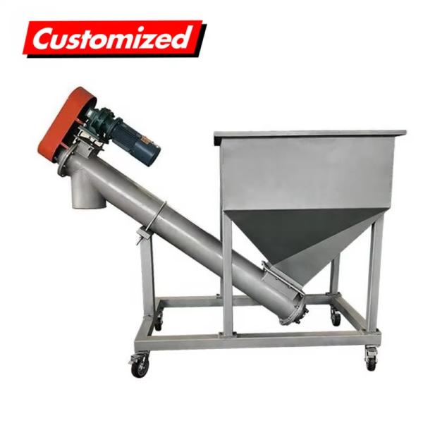 Stainless Steel Filling Machine Feeder 2m Inclined Screw Auger Conveyor