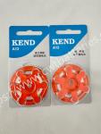 KEND A13 1.45V Hearing Zinc Air Battery Orange Small Button Battery for