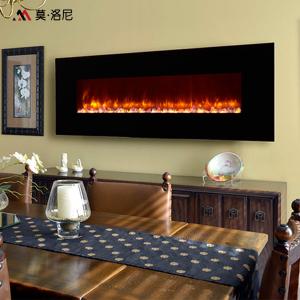 China 2380mm Wall Fireplace Heater LED Tech Wall Surface Mounted Electric Fireplace CE wholesale