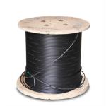Black Outdoor Drop Cable Simple Structure , Self Supporting Indoor Drop Cable