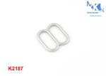 Square Shiny Metal Slide Buckle 13mm Inner Size Zinc Alloy For Belt / Bag