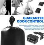 Smart Trash Can Refill Bags 6 Pack Black Self-Sealing Dustbin 10 Meters Length