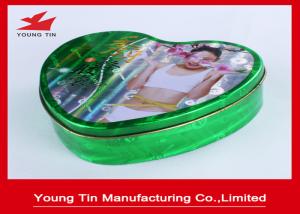 China Slender Capsules Packaging Heart Shaped Gift Box Metal Tinplate Material YT1043 wholesale