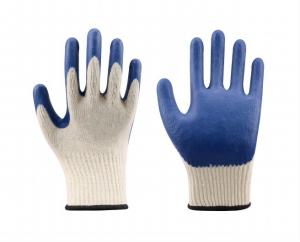 China 10 Gauge Polycotton Insulated Rubber Dipped Gloves Heavy Duty Industrial Rubber Gloves on sale