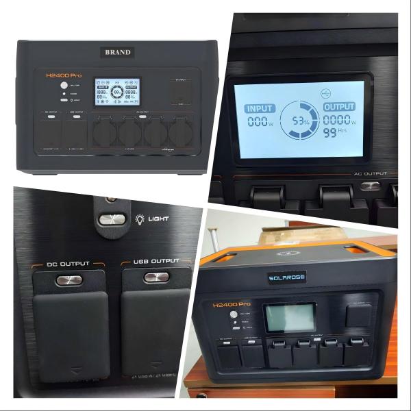 2000Wh Battery Portable LiFePO4 Power Station 2400W For High Power Tools for Wholesale and OEM Use