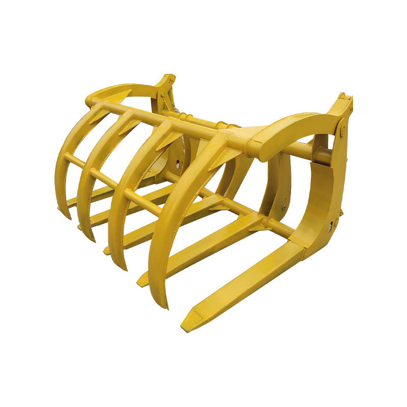 ISO Logistics Machines Double Cylinder Tractor Grapple Bucket