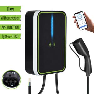 China Electric Car Wall Box AC EV Charger 11kw 5m Wire 3phase 380v 16A With APP OEM ODM wholesale