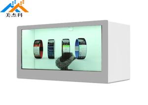 China Index Transparent LCD Display Box Video Showcase 350cd/m2 Brightness AC 100-240V on sale