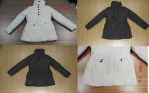 China Apparel Fashion Ladies padding jackets stocklots(ladies jackets, coats,tops) wholesale