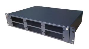 China Fiber Optic Cable MTP MPO Patch Panel 2U 144 Modular 6 Cassettes 24 Cores wholesale