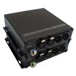 Two Way XLR Audio To Fiber Converter Broadcasting BIDI Balanced Audio