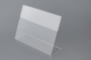 China Clear Acrylic Menu Sign Holders For Shop Display , Weather resistant on sale