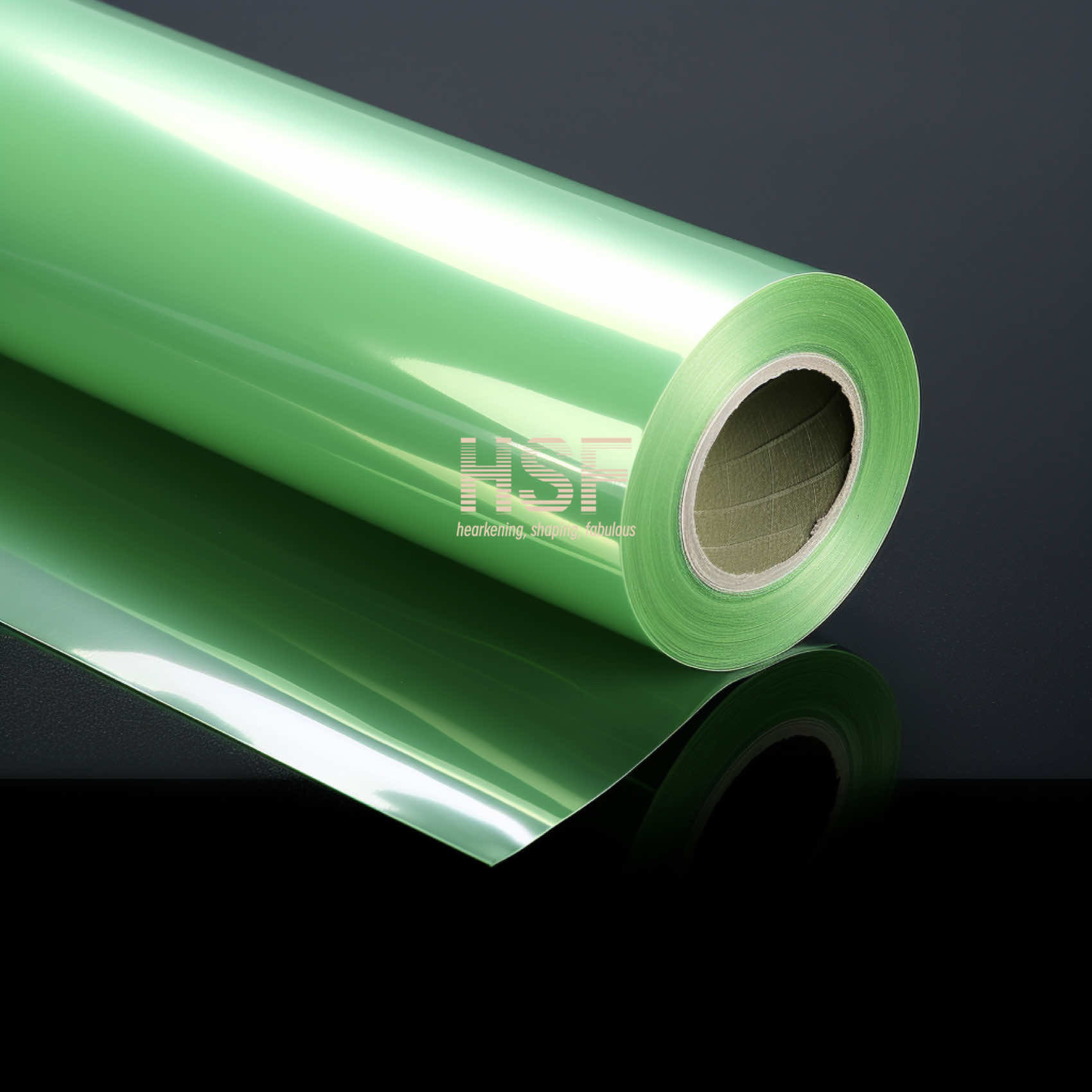 RoHS Translucent Green PET Anti Scratch Film For Printing And Graphic Arts