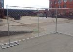 Hot Dipped Galvanized Portable Chain Link Fence Panels 60X50mm Mesh Size