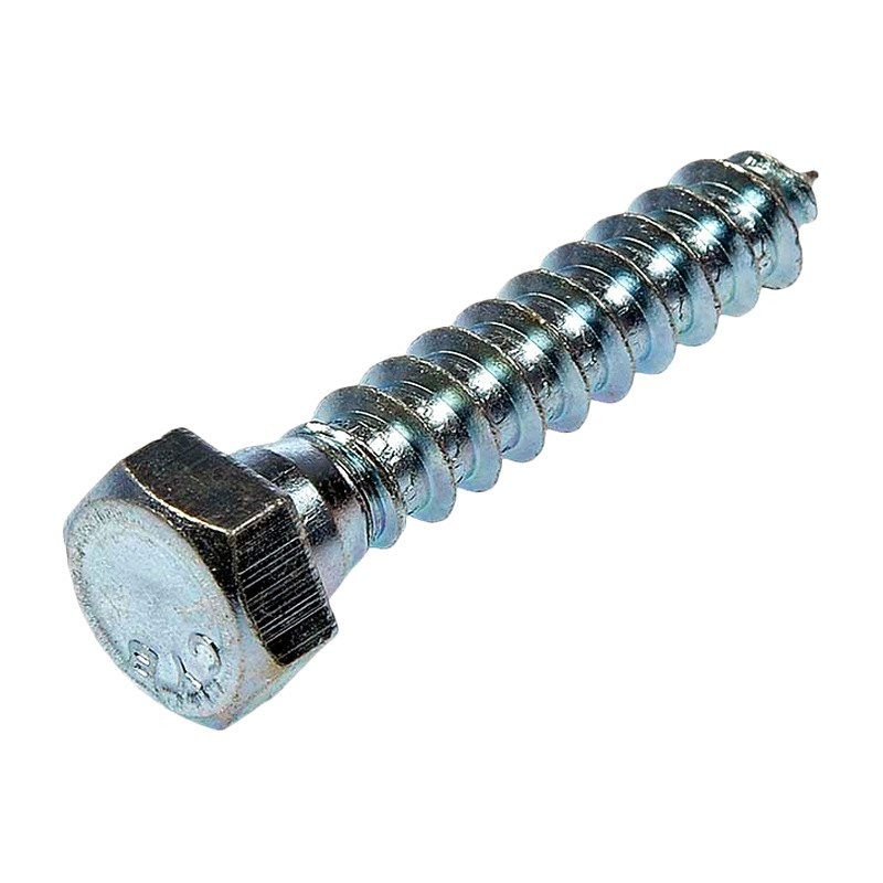 DIN571 Stainless Steel Hex Head Lag Screw Zinc Plated Steel Chrome 3/8'' X 2''