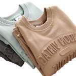 High Weight Thick French Terry Hoodie Jogger Custom Embossed LOGO Sweatshirt