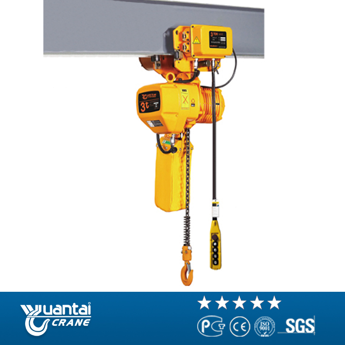 Yt heavy duty crab traveling Electric Chain Hoist with Electric Monorail Trolley