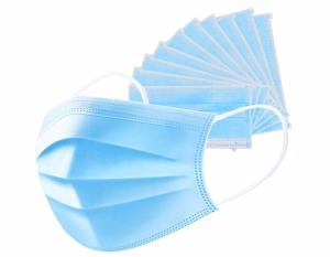 China Dust Proof 3ply Non Woven Fabric Mask Low Breathing Resistance Air Permeability wholesale