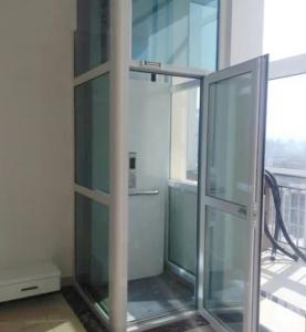 China 400KG Glass Hydraulic Elevator 6m 0.4m/s Outdoor Elevator For Wheelchair on sale