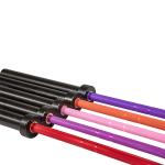 junior training barbell bar for beginners/teenagers/women, colored weightlifing