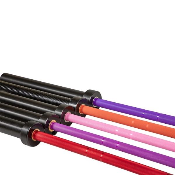 junior training barbell bar for beginners/teenagers/women, colored weightlifing