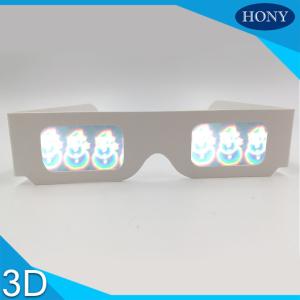 China PVC Circular Polarized 3D Glasses For Entertainment , Snow Man Diffraction Effect wholesale
