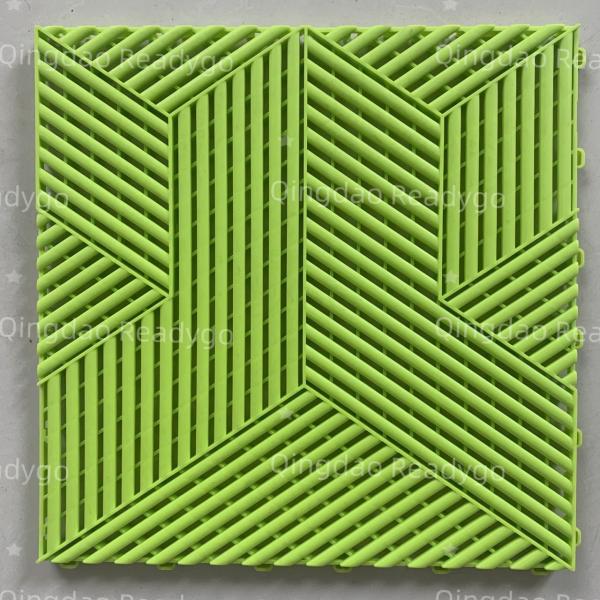 Factory 3D Cubic PP Garage Flooring Anti Slip Interlocking Drainage Garage Floor