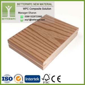 China UK Outdoor Fireproof 3D Embossed Plastic Wood Planks Floor Waterproof Composite WPC Decking wholesale