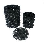 20cm Dia 0.7mm PVC Plastic Not Coated Degradable Polymers Black