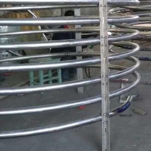 China Floating Coil Tube Heat Exchanger 200mm 2.1MPA Pure Titanium wholesale