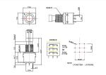 PDT 9 Pin Toggle Switch 10000 Cycles Momentary Stomp SF17