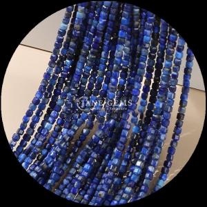 China Polished Multi Color Lapis Lazuli Amazonite Cube Cut Gemstone Beads for DIY Jewelry Making wholesale