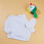 White Blank Sublimation Newborn Footed Onesies For Heat Transfer Printing