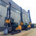 Construction work Mini Rotary Rig Machine Bore Pile Drilling 45kN/m with