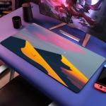 NO Wireless Charging Custom Logo Nature Rubber XXXl Big Desk Mat for Computer