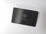 Matte PVD Black Brushed 0.8mm Metal Business Vip Card