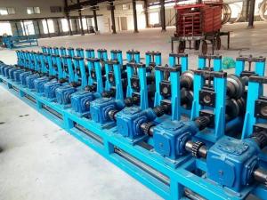 China GI. Carbon Steel Top Hat Channel Roll Forming Machine With 1.5 Inch Chain of Transmission wholesale