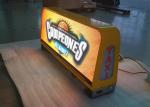 Full Color SMD Waterproof 12V Taxi Led Video Screen Taxicab Top High Brightness