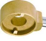 1615 Round Pattern Magnetic Lockable Water Meter Brass Ball Valve DN20 DN25 DN32