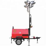 6kw Portable Light Tower Lamp Doosan 50W Obstruction Lights