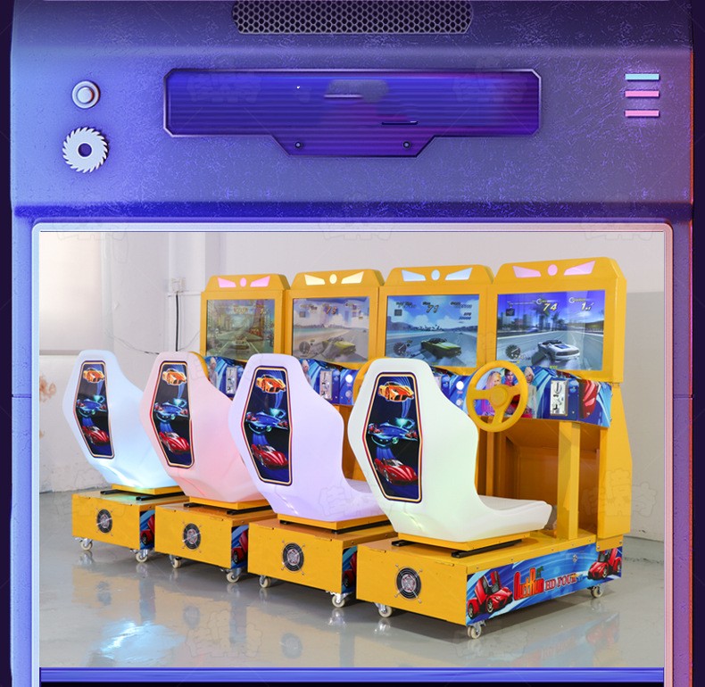 Upgrade Your Gaming Experience with Our Metal Acrylic Plastic Racing Game Machine