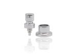 Aluminium Plastic FEA20 Gold Crimp Perfume Spray Pump With Collar
