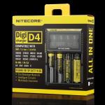 Nitecore D4 LCD intelligent battery charger for IMR/Li-ion/Ni-MH/Hi-Cd and