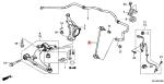 51320 TF0 003 Left Front Sway Bar Link Honda CR-Z 11-13 Fit 09-13 Insight 10-14