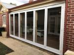 Inward / Outward Aluminum Folding Doors 1.0mm-2.0mm With Single / Double Glazed