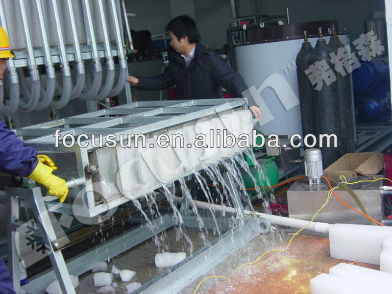 50 Tons Per Day Ice Block Making Machine with Compressor and R22 or R404A Refrigerant