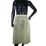 Woman Beauty Salon / Hotel Breathable Nonwoven Disposable Skirt With Elastic